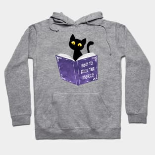 Funny Cat Reading Hoodie